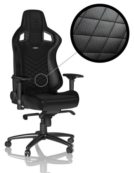 Noblechairs EPIC Gaming Chair Breathable, 4D armrests, 60mm casters - black