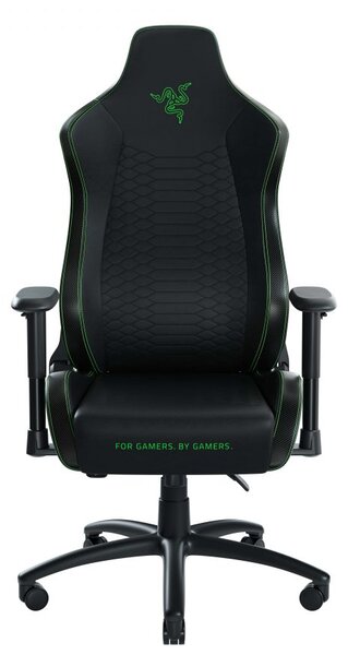 Razer ISKUR X - XL Green/Black - Gaming Chair - Lumbar Support - Synthetic Leather -Memory Foam Head