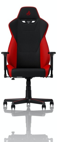 Nitro Concepts S300 Gaming Chair - Quality Fabric & Cold Foam - Inferno Red