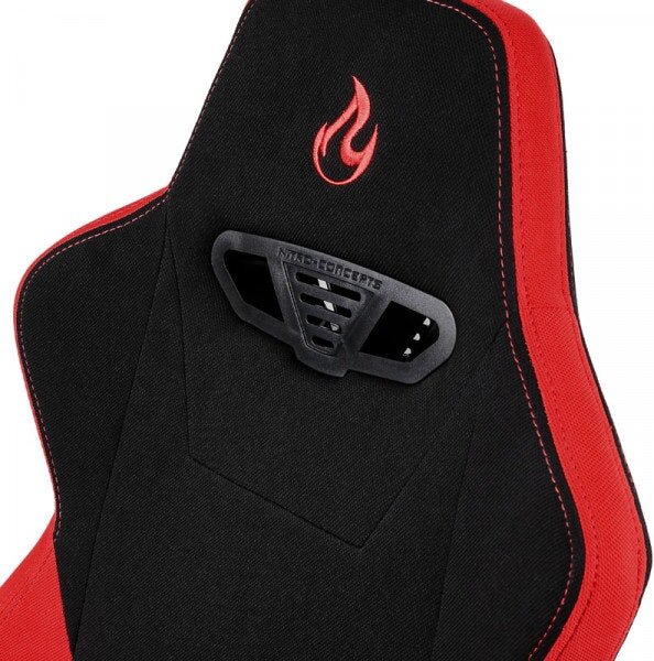 Nitro Concepts S300 Gaming Chair - Quality Fabric & Cold Foam - Inferno Red