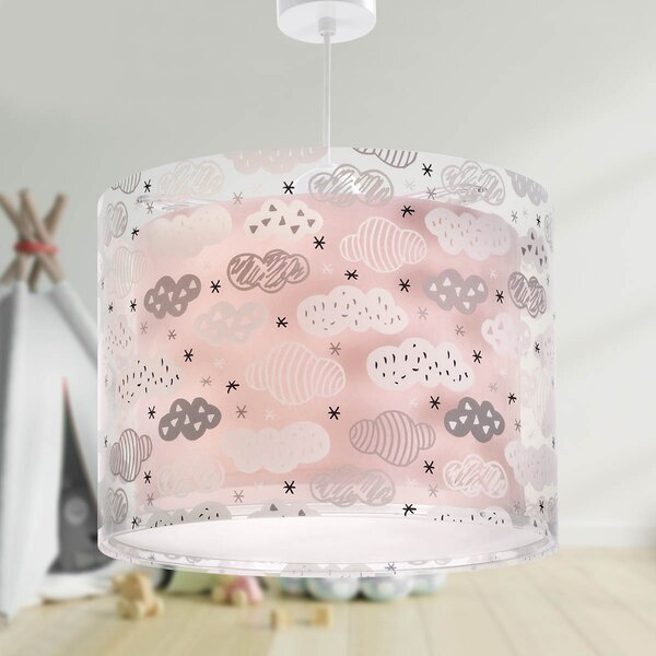 Παιδικό Φωτιστικό Οροφής Μονόφωτο Ango Clouds Pink 41412MS