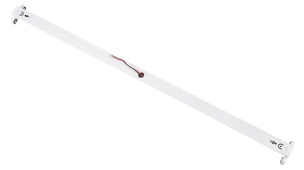 GloboStar® TUBATO 60152 Μεταλλικό Σκαφάκι για 2 x Λάμπες 90CM T8 G13 LED AC 220-240V IP20 Μ90 x Π7.2 x Υ4cm - 5 Χρόνια Εγγύηση