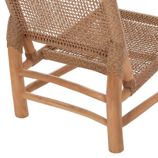 ΚΑΡΕΚΛΑ LONDER HM5986 ΞΥΛΟ TEAK ΣΕ ΦΥΣΙΚΟ ΚΑΙ ΣΥΝΘΕΤΙΚΟ RATTAN 63x77x77Υεκ