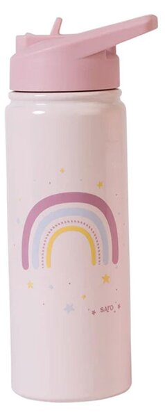 Παγούρι - Θερμός 500ml Με Καλαμάκι Saro Rainbow 74552