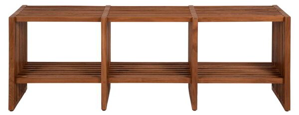 ΚΟΝΣΟΛΑ NYA HM9831 ΜΑΣΙΦ ΞΥΛΟ TEAK ΣΕ ΦΥΣΙΚΟ ΧΡΩΜΑ 130x29,5x46Υ εκ