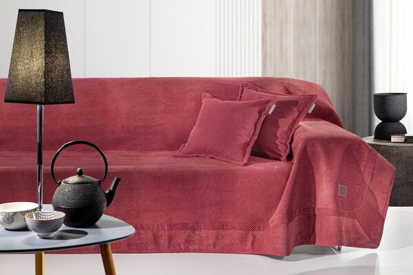 Ριχτάρι Πολυθρόνας Suede Microfiber Rubicon Burgundy 170x150εκ. Guy Laroche