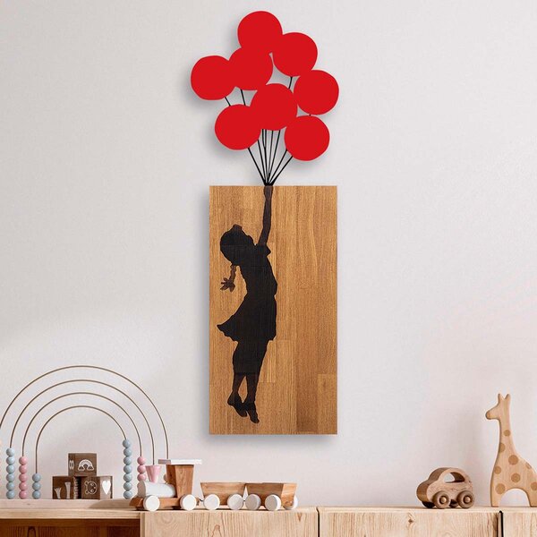 Διακοσμητικό Τοίχου (70x62) A-G Girl With Balloon Banksy 891TNL3150