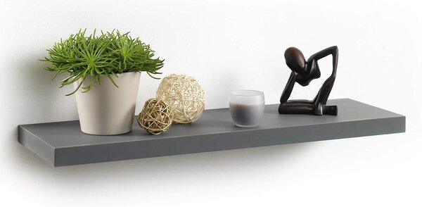 Ράφι Τοίχου Homea με διαστάσεις 75x22.8x3.4cm - Antracite Grey
