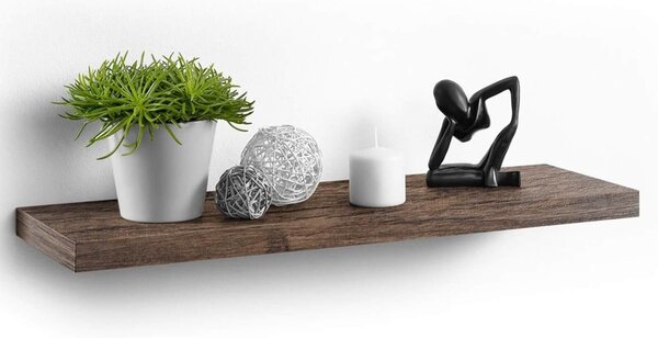 Ράφι Τοίχου Homea με διαστάσεις 75x22.8x3.4cm - Noyer