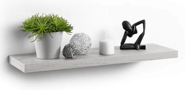 Ράφι Τοίχου Homea με διαστάσεις 75x22.8x3.4cm - White Oak