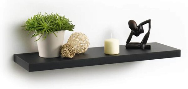 Ράφι Τοίχου Homea με διαστάσεις 75x22.8x3.4cm - Black