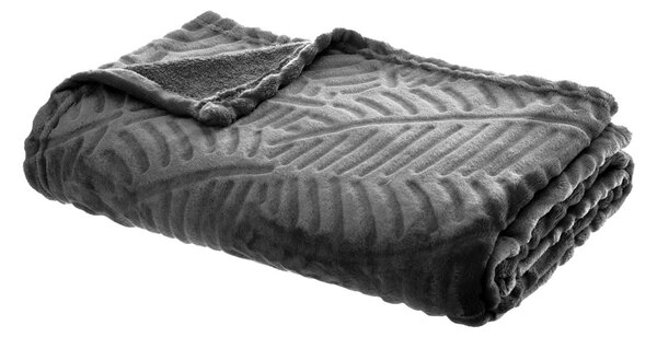 Κουβέρτα Καναπέ Fleece (125x150) A-S Leaf Grey 164046L