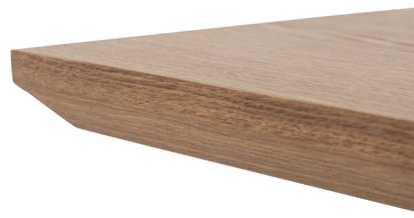 ΤΡΑΠΕΖΙ PAOLO HM9853 MDF ΜΕ ΚΑΠΛΑΜΑ ΦΡΑΞΙΝΟΥ-ΠΟΔΙΑ RUBBERWOOD-ΦΥΣΙΚΟ 180x90x75Yεκ