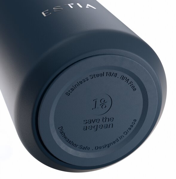 Μπουκάλι Θερμός 500ml Estia Save The Aegean Flow Indigo 01-41908