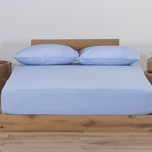 Σεντόνι Μακό King Size Με Λάστιχο (180x200+35) Nef-Nef Homeware Jersey Sky