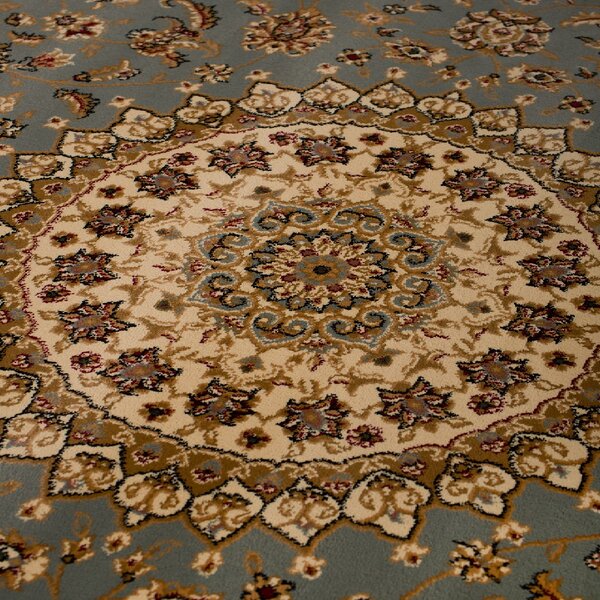 Χαλί Διαδρόμου (80x140) Βιοκαρπέτ Isfahan 2438A Blue Cream