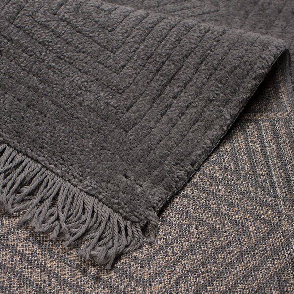 Χαλί (160x230) Βιοκαρπέτ Dorothea 1171A Dark Grey