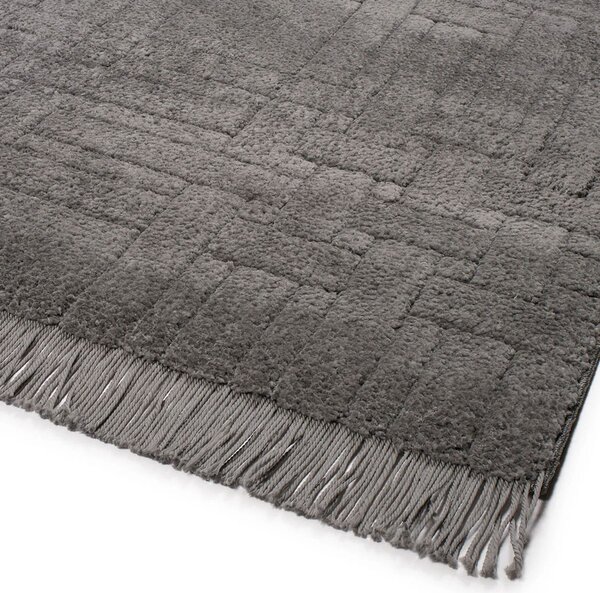 Χαλί Διαδρόμου (80x150) Βιοκαρπέτ Dorothea 1215A Dark Grey