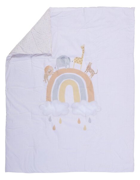 Κουβερλί Κούνιας (110x140) 2 Όψεων Nef-Nef Homeware Baby Jungle In Motion