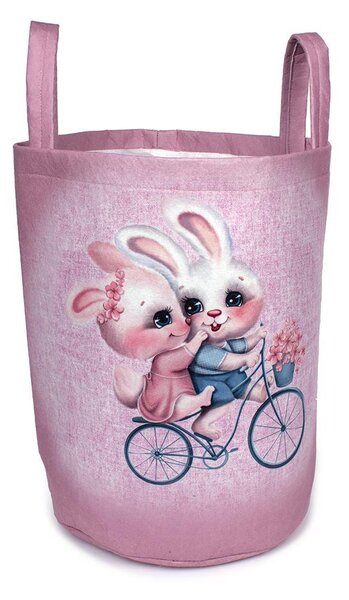 Παιδικό Καλάθι Αποθήκευσης Polyester Best Friends 34 Pink DimCol 45x30x50εκ