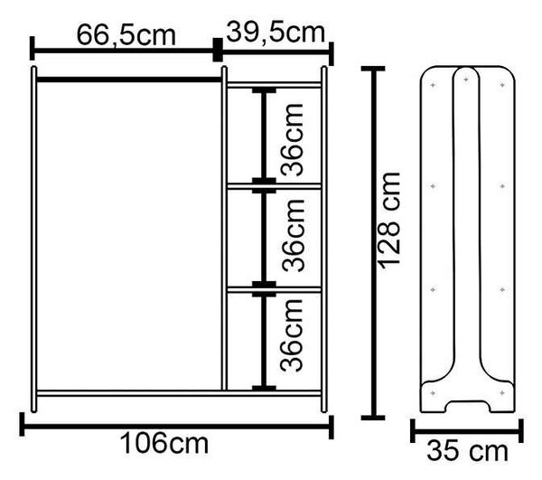 Έπιπλο εισόδου Renesme pakoworld ανοιχτό καρυδί 106x35x128εκ