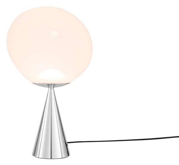 Tom Dixon - Melt Cone Fat Επιτραπέζιο φωτιστικό Opal/Silver Tom Dixon