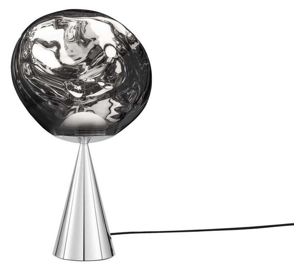 Tom Dixon - Melt Cone Fat Επιτραπέζιο φωτιστικό Silver/Silver Tom Dixon