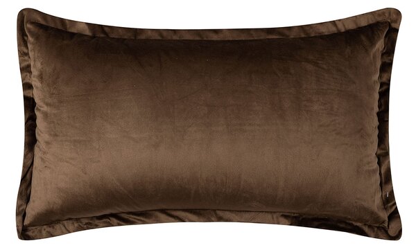 Διακοσμητική Μαξιλαροθήκη Βελουτέ (35x60) Silk Fashion A804 Σκούρο Καφέ