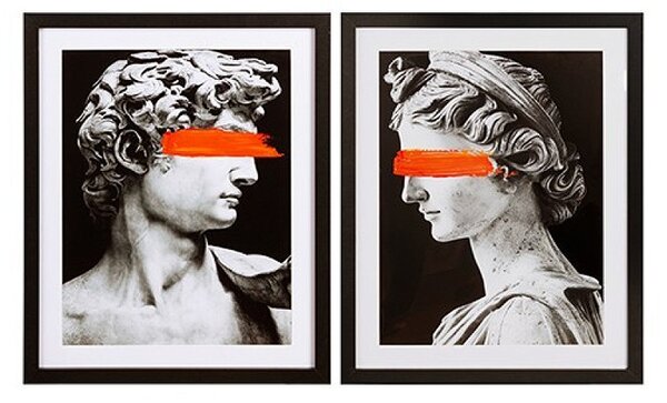 Δίπτυχος Πίνακας Με Κορνίζα (80x50) Estheti 812-10054