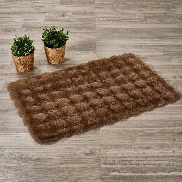 Πατάκι Γούνινο (60x90) Whitegg Pat35-4 Brown