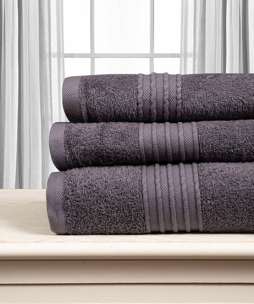 Πετσέτα Χεριών (40x60) Silk Fashion Opal 500gsm Dark Grey