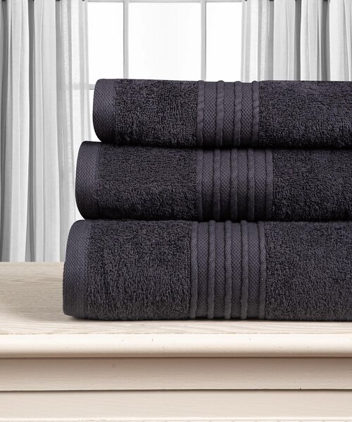 Πετσέτα Χεριών (40x60) Silk Fashion Opal 500gsm Black