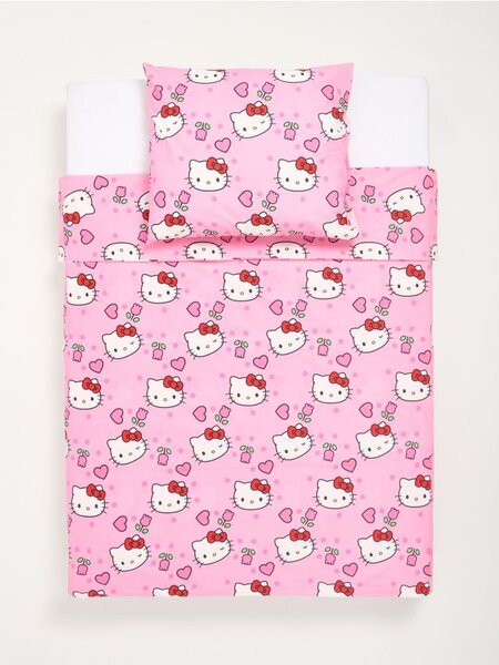 Sinsay - Σετ με κλινοσκεπάσματα Hello Kitty - ροζ