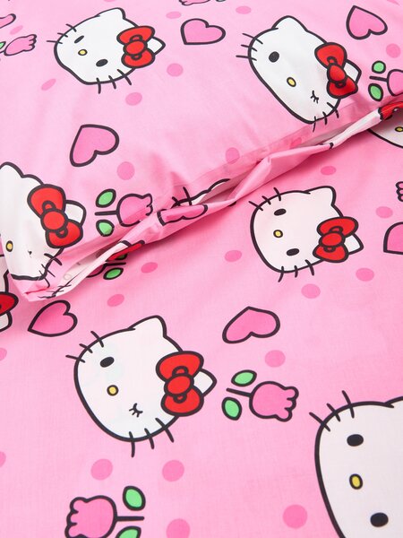 Sinsay - Σετ με κλινοσκεπάσματα Hello Kitty - ροζ