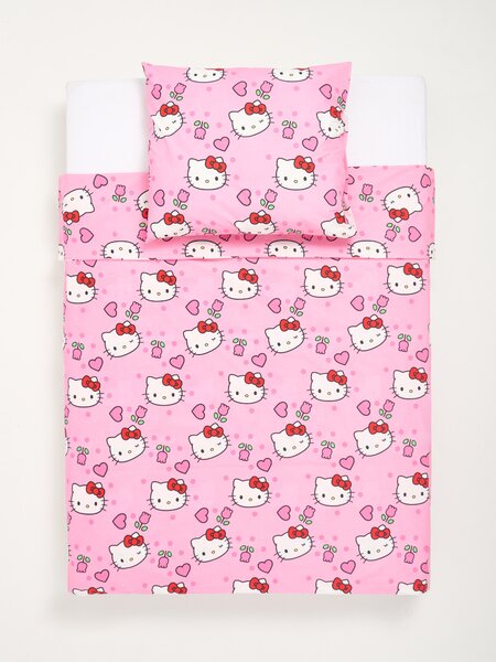 Sinsay - Σετ με κλινοσκεπάσματα Hello Kitty - ροζ