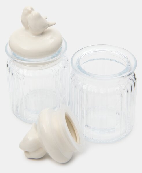 Sinsay - Βάζα τροφίμων με καπάκι 2 pack - clear