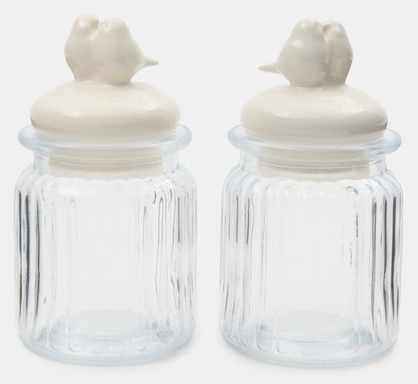 Sinsay - Βάζα τροφίμων με καπάκι 2 pack - clear