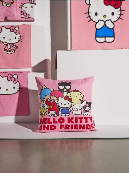 Sinsay - Μαξιλαροθήκη Hello Kitty and Friends - ροζ παστελ