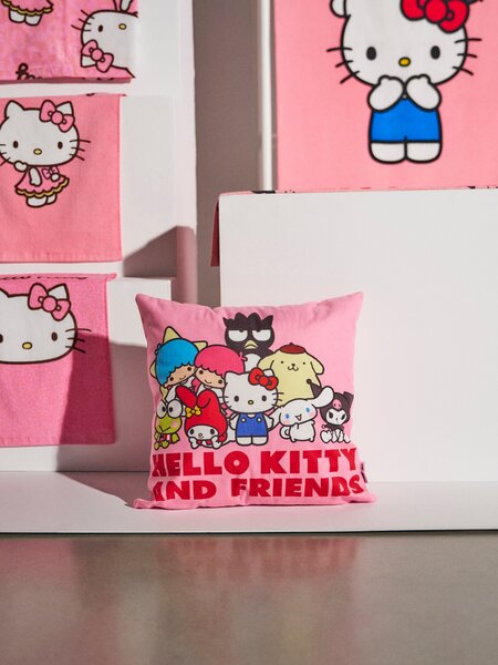 Sinsay - Μαξιλαροθήκη Hello Kitty and Friends - ροζ παστελ