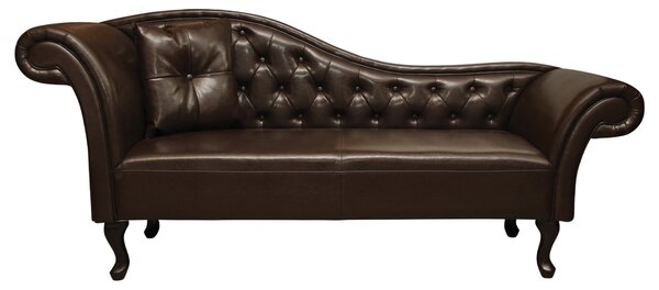 ΑΝΑΚΛΙΝΔΡΟ T.CHESTERFIELD FB93007.01 PU ΣΚ.ΚΑΦΕ-ΜΑΥΡΑ ΠΟΔΙΑ 190x61x84Yεκ