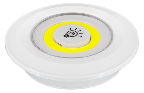 GloboStar® 79044 Φωτιστικά Νυκτός Μπαταρίας LED COB 6W 600lm με Timer & Ασύρματο Χειριστήριο RF - ΣΕΤ 3 Τεμαχίων Ψυχρό Λευκό 6000K