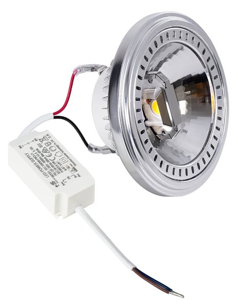 GloboStar® DARKO 60378 Σποτ LED Indirect Anti-Glare AR111 14W 1694lm 40° AC 220-240V IP20 Φ11.1 x Υ6.6cm Ψυχρό Λευκό 6000K - Bridgelux High Lumen COB Gen2 - TÜV Certified Driver - 5 Years Warranty