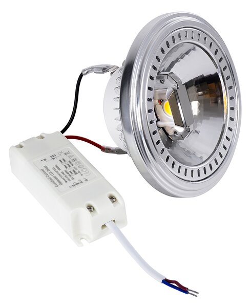 GloboStar® DARKO 60381 Σποτ LED Indirect Anti-Glare AR111 14W 1694lm 40° AC 220-240V IP20 Φ11.1 x Υ6.6cm Ψυχρό Λευκό 6000K Dimmable - Bridgelux High Lumen COB Gen2 - TÜV Certified Driver - 5 Years Warranty