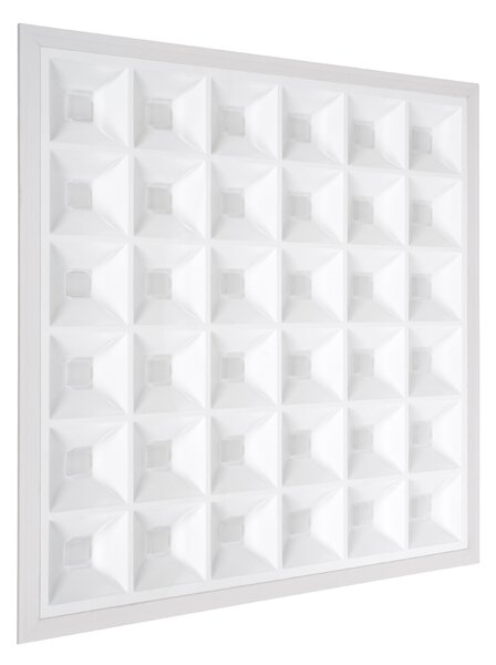 GloboStar® ZEUS 60968 Χωνευτό LED Panel 60x60cm 48W 7440lm 120° CRI≥86Ra UGR<19 Anti-Glare Shield Diffuser AC 220-240V IP44 Μ60 x Π60 x Υ3.3cm - Ψυχρό Λευκό 6000K - Bridgelux High Lumen Chips - TÜV Certified Driver - 5 Years Warranty