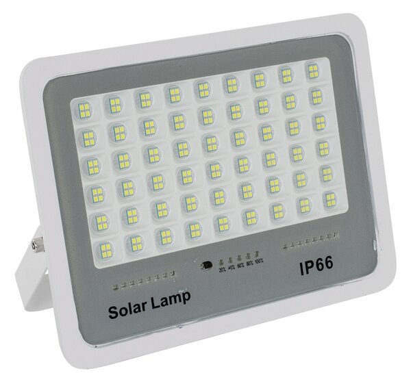 GloboStar® FAETHON 71560 Αυτόνομος Ηλιακός Προβολέας LED SMD 150W 15000lm με Ενσωματωμένη Μπαταρία 15000mAh - Φωτοβολταϊκό Πάνελ με Αισθητήρα Ημέρας-Νύχτας και Ασύρματο Χειριστήριο RF 2.4Ghz Αδιάβροχος IP66 Ψυχρό Λευκό 6000K - 3 Χρόνια Εγγύηση