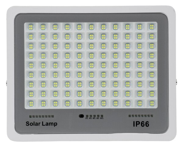 GloboStar® FAETHON 71561 Αυτόνομος Ηλιακός Προβολέας LED SMD 200W 20000lm με Ενσωματωμένη Μπαταρία 20000mAh - Φωτοβολταϊκό Πάνελ με Αισθητήρα Ημέρας-Νύχτας και Ασύρματο Χειριστήριο RF 2.4Ghz Αδιάβροχος IP66 Ψυχρό Λευκό 6000K - 3 Χρόνια Εγγύηση