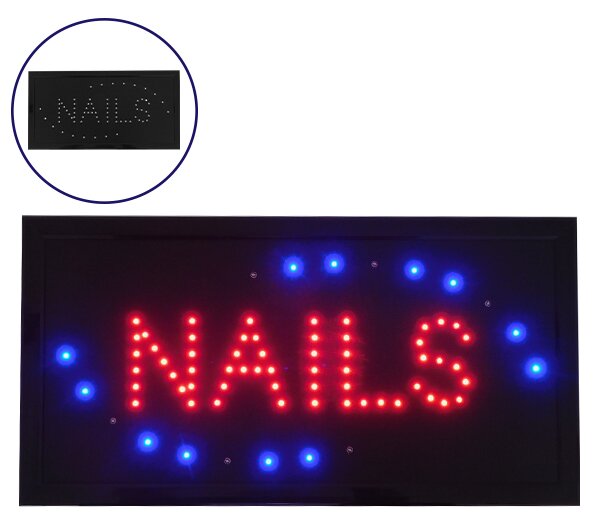 Φωτιστικό LED Σήμανσης NAILS με Διακόπτη ON/OFF και Πρίζα 230v 48x2x25cm GloboStar 96304