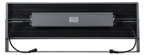 GloboStar® FLOOD-ZANA 90561 Προβολέας Wall Washer για Φωτισμό Κτιρίων LED 200W 17000lm 30° DC 24V Αδιάβροχο IP65 Μ70 x Π29 x Υ10cm RGBW DMX512 - Γκρι Ανθρακί - 3 Years Warranty