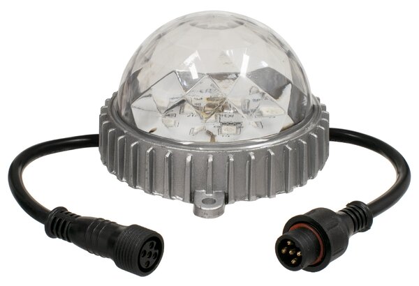 GloboStar® 30547 Ψηφιακό LED Module GENIUS DMX512 Addressable 5W 400 lm 320° DC 24V Αδιάβροχο IP68 RGB Φ12 x Υ7cm