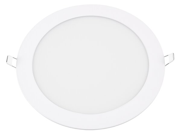 GloboStar® 60188 Χωνευτό LED Panel Φ22cm 20W 2180lm 120° AC 220-240V IP20 Φ22.2 x Υ1.9cm Ψυχρό Λευκό 6000K - 3 Years Warranty